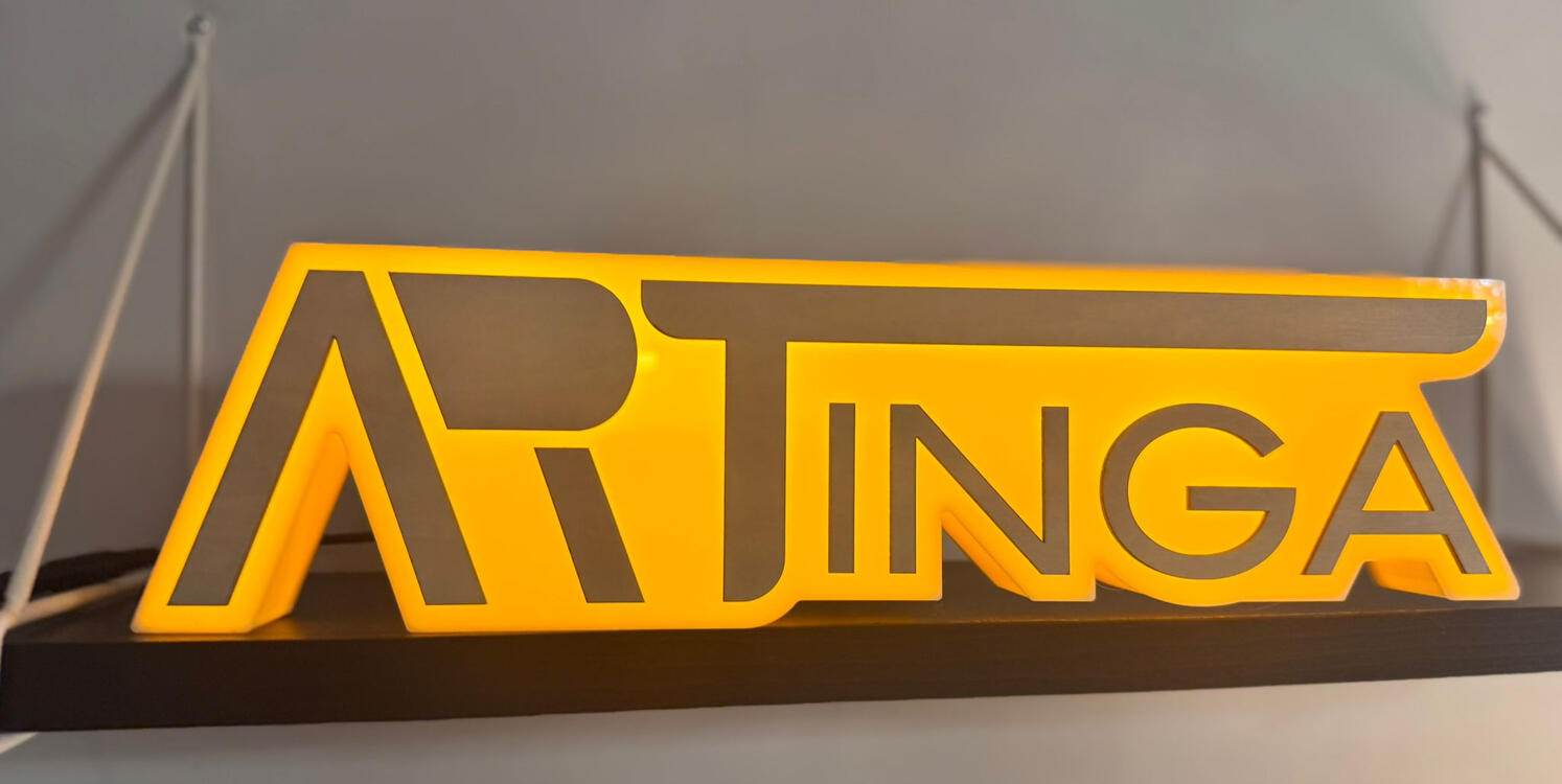 3D Printed Artinga Logo
