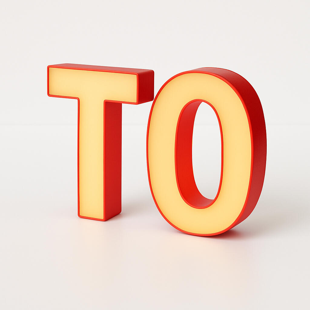 3D printed channel letters